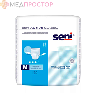 Трусы впитывающие для взрослых,SENI ACTIVE CLASSIC, размер М, 30 шт