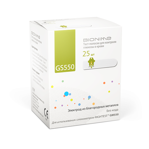Глюкометр BIONIME Rightest GM 550 + 25 тест-полосок